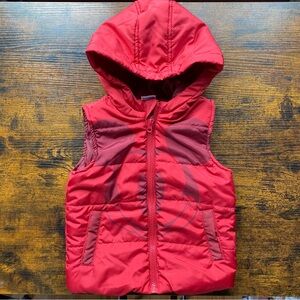 Disney Junior Mickey Boy Red Hooded Puffer Vest Jacket - Spring Fall Winter - 3T
